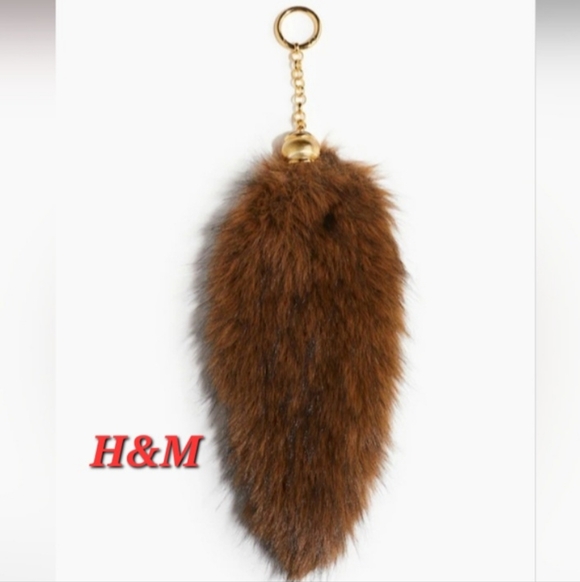 H&M Handbags - Large Fuzzy Bag Charm